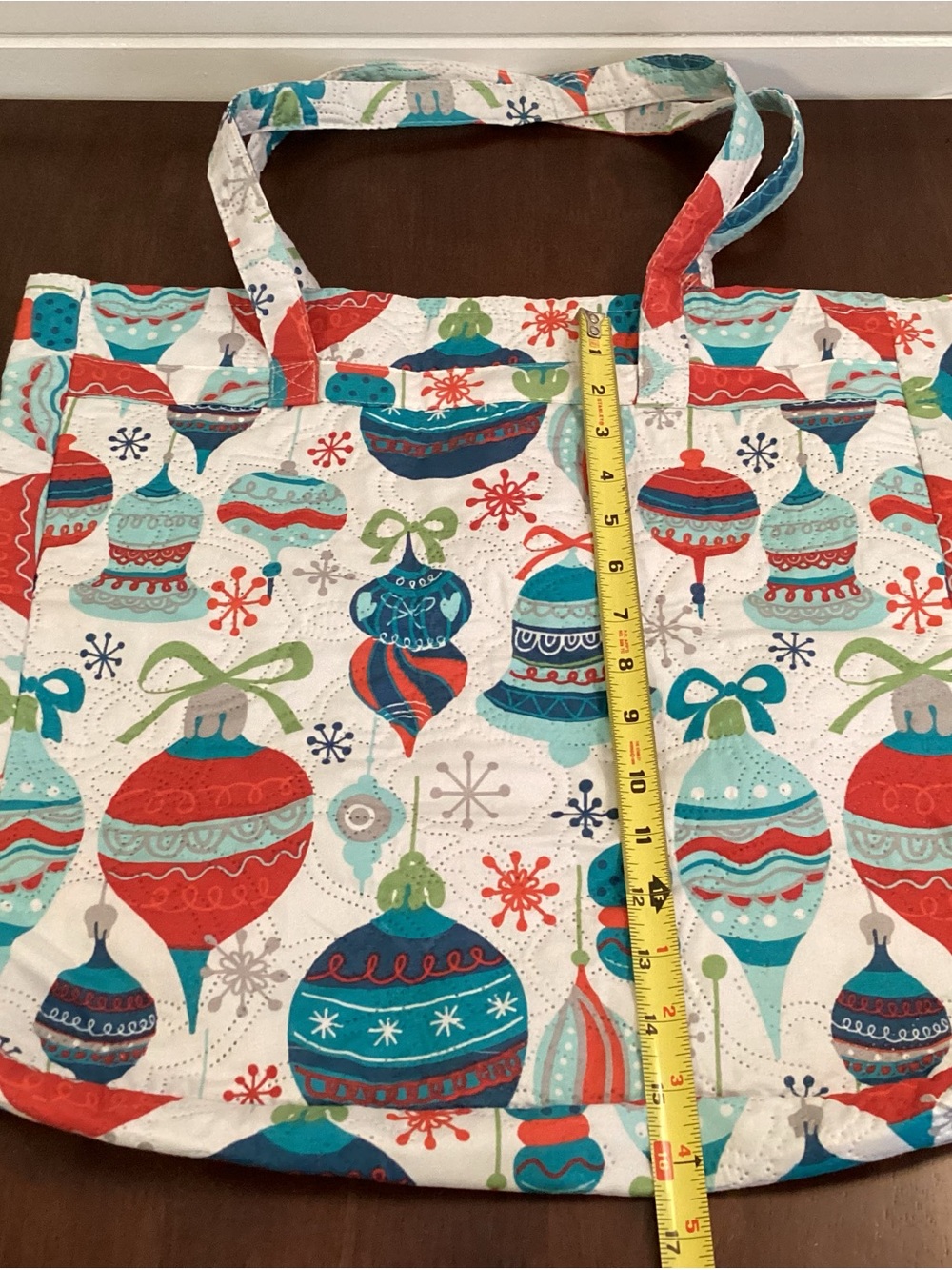 Holiday Tote Bag - Multicolor Hand Sewn